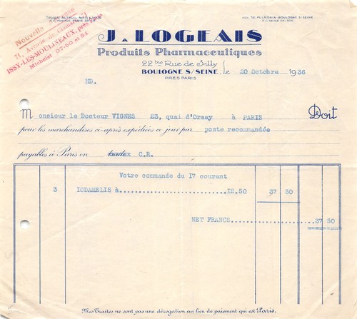 1936 produits pharmaceutiques - produits,