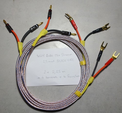 Cables enceintes montés m - cables, w&m