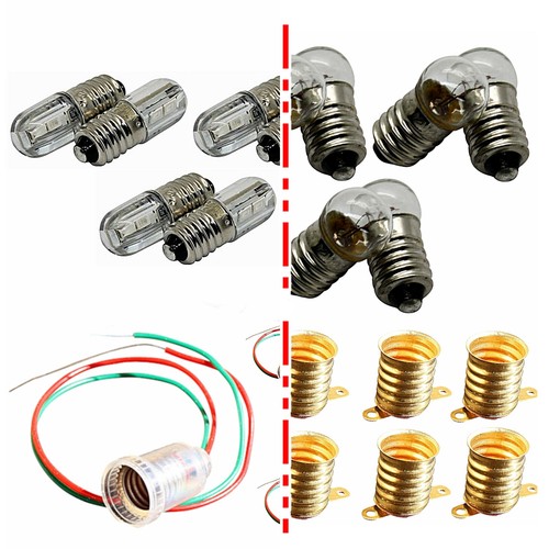 10x set e10 lampe - +, monture