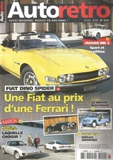 AUTO RETRO N°429 JAGUAR MK2 / FIAT DINO SPIDER / MEHARI / SBARRO BMW 328