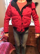 Parka Duvet Hollister Rouge Taille s Bon Etat Capuche 