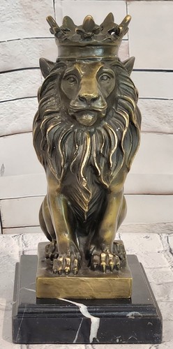 Sculpture lion bronze - sculpture,