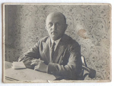 Portrait homme bureau papier peint - Photo ancienne (petite) snapshot