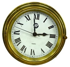 BT 1889 Laiton Horloge Marine Bateau`S Vintage Marin Rare Original Allemagne Old