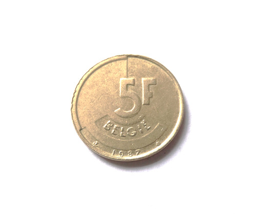 Superbe francs belgique - francs, 1987