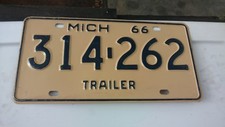 1966 michigan license plate