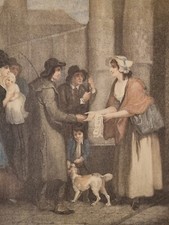 Estampe XIXème "A new love song" Cries of London Wheatley d'après A. Cardon