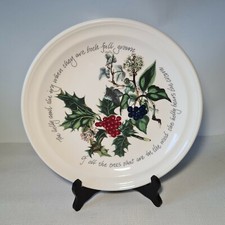 🔅 PORTMEIRION "the Holly & the Ivy" assiette plate en faience houx & lierre