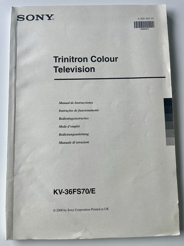 Notice television sony - notice,