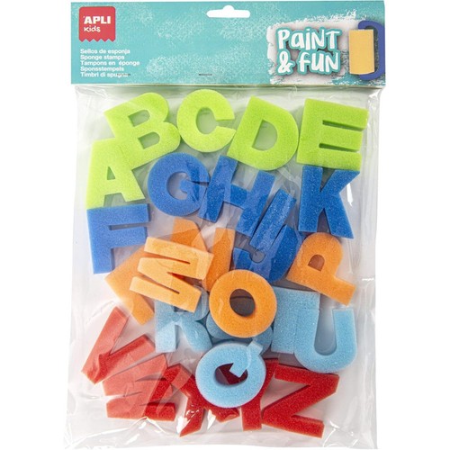 Tampons éponge lettres - éponge,