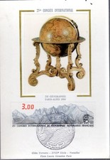 2327+ FDC CARTE 1er JOUR SOIE CONGRES GEOGRAPHIE
