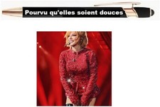 Mylène Farmer stylo Bille Personnalisé couleur Noir et cuivré
