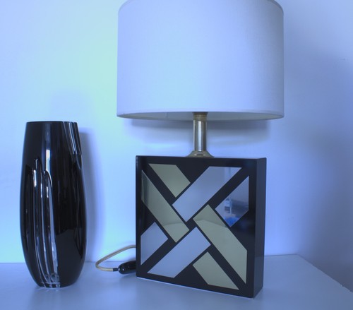 Lampe vintage miroirs style - lampe,