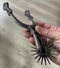 Ancien Eperon Métal Niellé