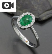 Émeraude Brillant Anneau