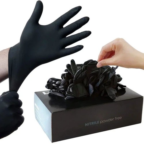 Gants nitrile noirs - nitrile, s