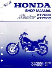 MANUEL ATELIER REVUE RÉPARATION PDF HONDA SHADOW VT700C VT750C 1983 1984 1985