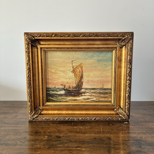Tableau marine huile sur - marine,