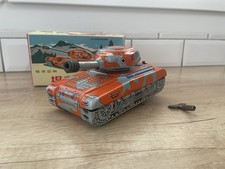 Tank Char « Super Tank » Clockwork MS 701 Jouet Mécanique En Tôle Avec Sa Clé 