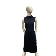 Gianni Versace Haute Couture Vintage Midi Wool Dress Size 36 S