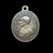Rare Medal Papal Vatican Pope Leon XIII Ecclesiae Patronus 1878 Silver AU