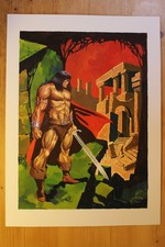 Peinture de Thomas Frisano CONAN LE BARBARE