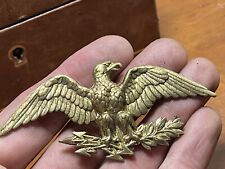 Aigle Impérial Ornement En Cuivre Doré Estampé 8,6 X 4 Cm