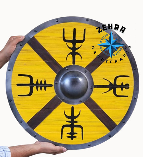 Bouclier bois viking - bois,
