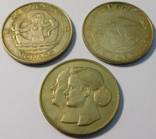 3 MEDAILLE MONNAIE de PARIS mariage MONACO oceanomania 2011 marineland ANTIBES