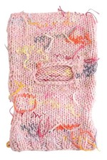 Cagoule en laine rose