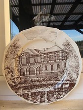 ASSIETTE FAÏENCE SOUVENIR CASINO DE SARREGUEMINES 1986  fête Vieille Ville 25 cm