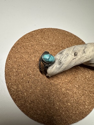 Bague turquoise argent - en,
