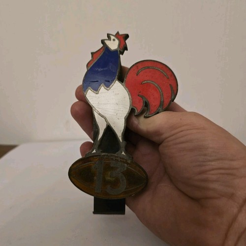 Mascotte voiture métal coq - mascotte,