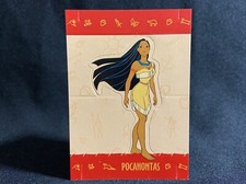 Carte Disney Pocahontas Génération Pog Année 1996 Rare  Personnage A Monter 1/12