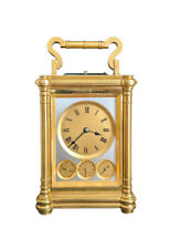 Pendule de voyage grande sonnerie Drocourt pendulette d'officier carriage clock