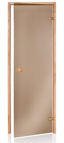 Porte sauna verre bronze 69 - porte, de