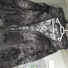 Desigual Doudoune Light Longue À Capuche Noire Taille 42 longueur 94 cm