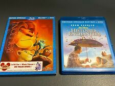 LOT 2 BLURAY DISNEY LE ROI LION + HISTOIRES ENCHANTEES   EDITIONS FRANCAISES