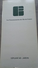 ALBUM ECHANTILLONS LES PASSEMENTERIES D'ILE DE FRANCE JARDIN ECHANTILLONNEUR