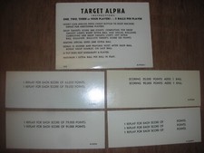 carte pour flipper: TARGET