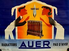 AURIAC  Radiateurs AUER Original VINTAGE Poster 060 X 080 Litho 1950