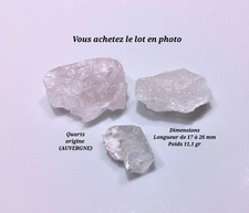 Lot Quartz AUVERGNE 3 pièces