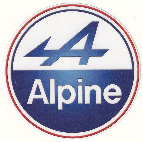Alpine sticker vinyle - alpine, laminé