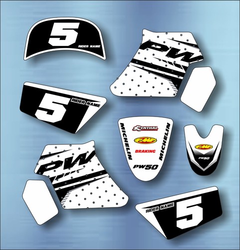 Yamaha white graphics - yamaha, 50