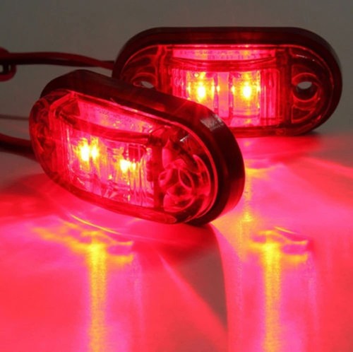 Rouge 12v led - 2, smd