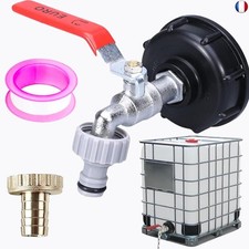 HUFHNWSO Raccord Cuve 1000 litres,S60x6 IBC Adaptateur 1000l, Bouchon1000l