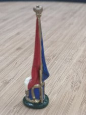 Figurine de plomb peint main