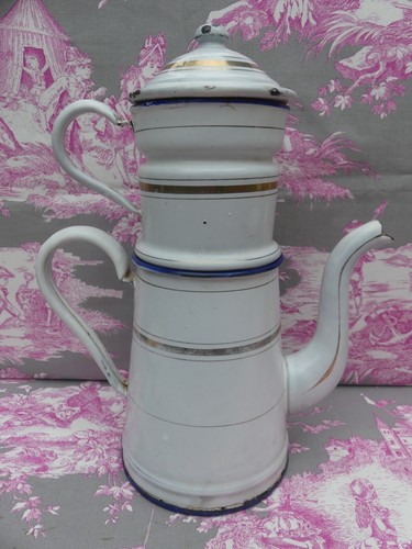 Cafetiere emaillee ancienne - cafetiere,