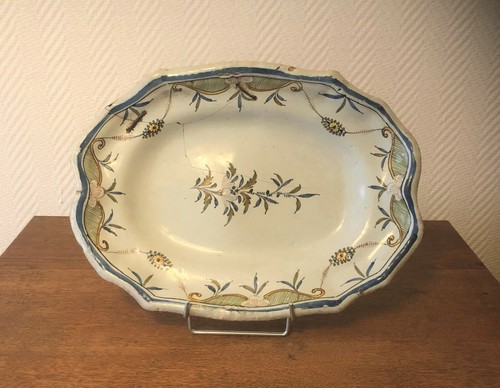 Ancien plat faïence cul - ancien,