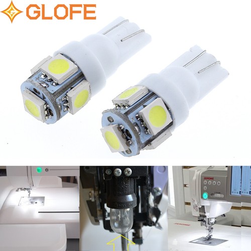 5pcs bright white led sewing - white,